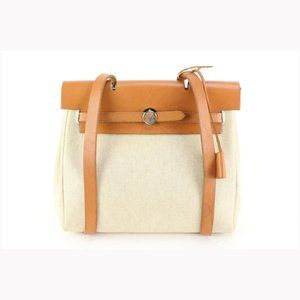 Hermès Beige Sac a Dos Herbag 2-in-1 53h429s